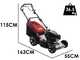 Marina Systems MX 55 SH 3V - Tondeuse &agrave; gazon thermique tract&eacute;e - Moteur Honda GCVx 200 - Acier INOX
