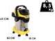 Karcher WD 5 Control P S 25/5/22 - Aspirateur multifonction - Cuve inox 25 litres - 1200 W
