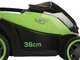 Greenworks LM3604 - Tondeuse &agrave; gazon sans fil 40 V - SANS BATTERIES NI CHARGEUR