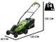 Greenworks LM3604 - Tondeuse &agrave; gazon sans fil 40 V - SANS BATTERIES NI CHARGEUR