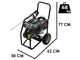 Ribimex RX22T - Nettoyeur haute pression thermique - 250 bar - 1020 l/h - Moteur &agrave; essence Loncin 420 cm&sup3;