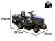 BullMach PEGASO 95-160 RMH - Tondeuse autoport&eacute;e avec transmission hydrostatique - Bac de ramassage - Mulching