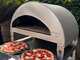 Pizza Party Emozione Perla - Four &agrave; pizza &agrave; gaz d'ext&eacute;rieur - Chambre de cuisson 40 x 70 cm - Sole en biscotto r&eacute;fractaire