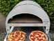 Pizza Party Emozione Perla - Four &agrave; pizza &agrave; gaz d'ext&eacute;rieur - Chambre de cuisson 40 x 70 cm - Sole en biscotto r&eacute;fractaire