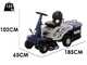 BullMach ICARO 610-75 RSM-V - Tondeuse autoport&eacute;e mini rider - Moteur de 224 cm&sup3;