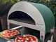 Pizza Party Emozione Acquamarina - Four &agrave; pizza &agrave; gaz d'ext&eacute;rieur - Chambre de cuisson 40 x 70 cm - Sole en biscotto r&eacute;fractaire