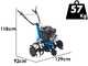 EuroMech YET 150 - Motobineuse thermique - 7 CV - Moteur Yagmur R210