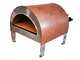 Pizza Party Ardore - Four &agrave; pizza &agrave; gaz d'ext&eacute;rieur - Chambre de cuisson 40 x 40 cm - Sole en briques r&eacute;fractaires