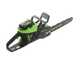 GreenWorks GD60CS40 - Tron&ccedil;onneuse &eacute;lectrique &agrave; batterie 60V 2Ah - Lame 41cm