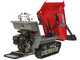 GeoTech-Pro GeoPorter 650 DHS Hydro - Brouette motoris&eacute;e &agrave; chenilles avec benne dumper 650 kg et pelle