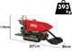 GeoTech-Pro GeoPorter 650 DHS Hydro - Brouette motoris&eacute;e &agrave; chenilles avec benne dumper 650 kg et pelle