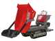GeoTech-Pro GeoPorter 650 DHS Hydro - Brouette motoris&eacute;e &agrave; chenilles avec benne dumper 650 kg et pelle