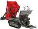 GeoTech Pro GeoPorter 650 DHS Hydro - Brouette motoris&eacute;e &agrave; chenilles avec benne dumper 650 kg et pelle - Transmission hydrostatique