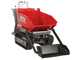GeoTech Pro GeoPorter 650 DHS Hydro - Brouette motoris&eacute;e &agrave; chenilles avec benne dumper 650 kg et pelle - Transmission hydrostatique