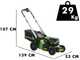 Greenworks GD60LM46SP - Tondeuse &agrave; gazon autotract&eacute;e &agrave; batterie 60V 2Ah - Largeur de coupe 46 cm
