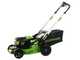 Greenworks GD60LM46SP - Tondeuse &agrave; gazon autotract&eacute;e &agrave; batterie 60V 2Ah - Largeur de coupe 46 cm