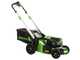 Greenworks GD60LM46SP - Tondeuse &agrave; gazon autotract&eacute;e &agrave; batterie 60V 2Ah - Largeur de coupe 46 cm