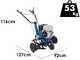 EuroMech YET 130 - Motobineuse thermique - 6,5 CV - Moteur Honda GP200