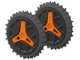 Paire de roues tout-terrain pour robot tondeuse Landroid Vision Cloud L 2WD - Worx