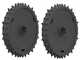 Paire de roues tout-terrain pour robot tondeuse Landroid Vision Cloud L 2WD - Worx