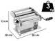 Marcato Atlas 180 Classic - Machine &agrave; p&acirc;tes manuelle en acier chrom&eacute;