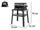 Weber Lumin avec support 1501652 - Barbecue &eacute;lectrique portable