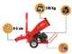 Attila ATS 1300 DLE - Broyeur de branches thermique - Moteur Loncin de 420 cm&sup3; avec d&eacute;marrage &eacute;lectrique - Double configuration d'&eacute;jection