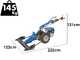 EuroMech BLITZ 70 - Motofaucheuse multifonction - Moteur Honda GX200 - 6.5 CV
