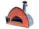 Pizza Party Bollore - Four &agrave; pizza hybride 2-en-1 gaz/bois - Chambre de cuisson 60 x 60 cm - Sole en biscotto r&eacute;fractaire