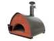 Pizza Party Bollore Pietra - Four &agrave; pizza hybride 2-en-1 gaz/bois - Chambre de cuisson 60 x 60 cm - Sole en biscotto r&eacute;fractaire