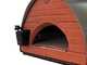 Pizza Party Bollore Pietra - Four &agrave; pizza hybride 2-en-1 gaz/bois - Chambre de cuisson 60 x 60 cm - Sole en biscotto r&eacute;fractaire