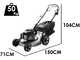 Marina Systems PROMX 57 3 V - Tondeuse &agrave; gazon thermique tract&eacute;e - Moteur Kohler CV224