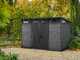 Keter Cortina 11 x 7 - Abri de jardin - Avec porte &agrave; double battant - 340 &times; 218 &times; 226 cm
