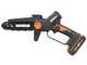 Worx WG327E - &Eacute;lagueuse sur batterie + perche de rallonge de 125 cm - 20 V 2 Ah