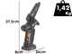 Worx WG327E - &Eacute;lagueuse sur batterie + perche de rallonge de 125 cm - 20 V 2 Ah