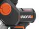 Worx WG327E - &Eacute;lagueuse sur batterie + perche de rallonge de 125 cm - 20 V 2 Ah