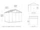Keter Stronghold 10x8 - Abri de jardin - Avec porte &agrave; double battant - 305 &times; 243 &times; 251 cm
