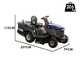 BullMach PEGASO 95-200 RMH - Tracteur tondeuse avec transmission hydrostatique - Bac de ramassage - Mulching