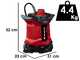 Einhell GE-DP 18/25 LL Li - Pompe immerg&eacute;e pour eaux charg&eacute;es - 18 V 5.2 Ah