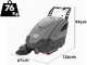 TSM Durasweep 50 BT - Balayeuse autotract&eacute;e &agrave; batterie avec bac de ramassage - 12 V - SANS BATTERIE NI CHARGEUR