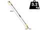 Stanley Fatmax SFMCPP632B-XJ - &Eacute;chenilloir &agrave; batterie - 240 cm - 18 V - Diam&egrave;tre de coupe 32 mm - SANS BATTERIE NI CHARGEUR