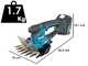 Makita DUM604ZX - Cisaille &agrave; gazon &agrave; batterie - 18 V 3 Ah