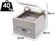 Machine sous vide &agrave; cloche Euro 3500 Inox - Barre de soudure 35 cm