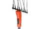 Bahco BCL54TP - Peigne vibreur &eacute;lectrique 230/380 cm &agrave; batterie de type automobile avec c&acirc;ble inclus - Perche t&eacute;lescopique en carbone + rallonge