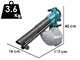 Makita DUB187Z - Souffleur aspirateur &agrave; feuilles sur batterie - 18 V 5 Ah