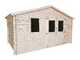 Alce Michelle 396x249 - Abri de jardin en bois - Avec fen&ecirc;tres - 396 x 249 x 236 cm