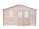 Alce Michelle 396x249 - Abri de jardin en bois - Avec fen&ecirc;tres - 396 x 249 x 236 cm