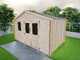 Alce Michelle 396x249 - Abri de jardin en bois - Avec fen&ecirc;tres - 396 x 249 x 236 cm