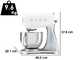 Smeg SMF04WHEU Blanc - Batteur m&eacute;langeur plan&eacute;taire - Cuve inox de 4,8 litres