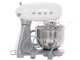 Smeg SMF04WHEU Blanc - Batteur m&eacute;langeur plan&eacute;taire - Cuve inox de 4,8 litres